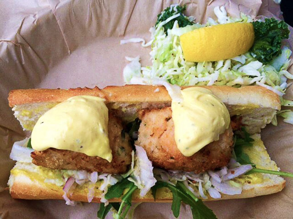 Crab and Shrimp Sandwich at The Fish Counter | tryhiddengems.com