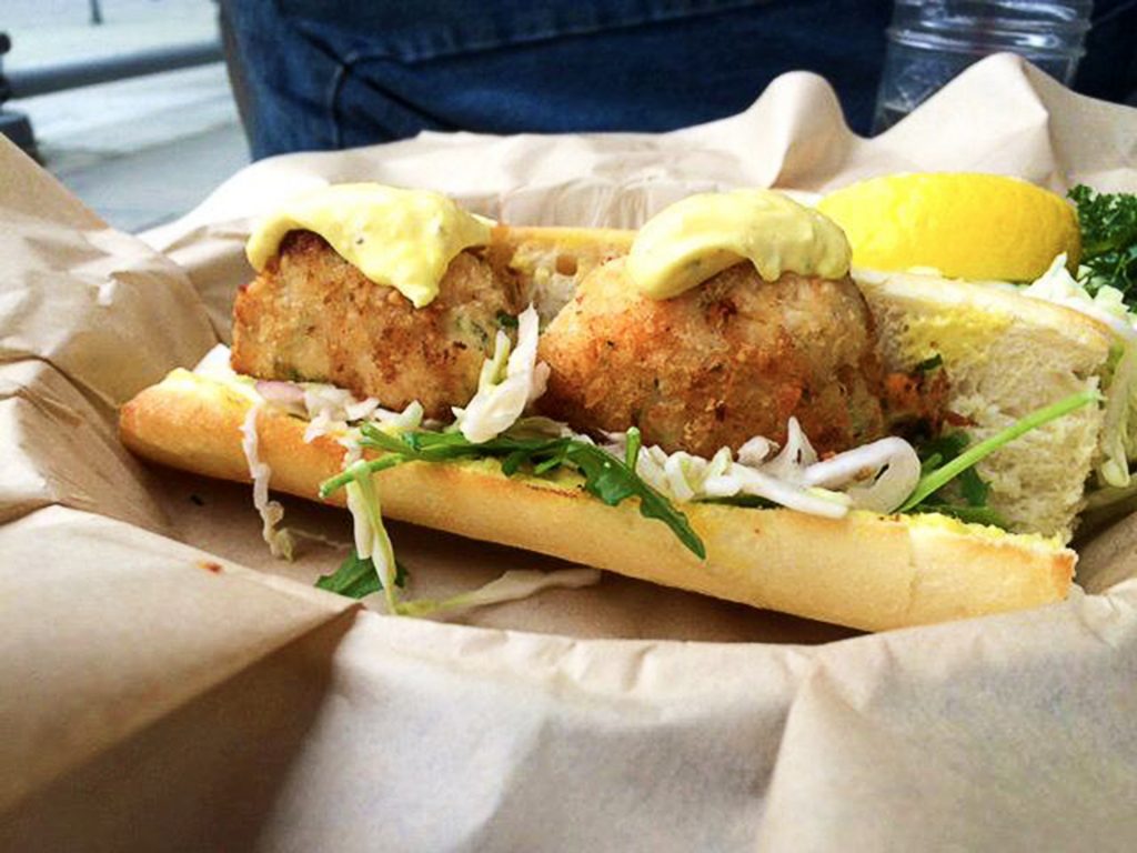 Crab and Shrimp Sandwich at The Fish Counter | tryhiddengems.com