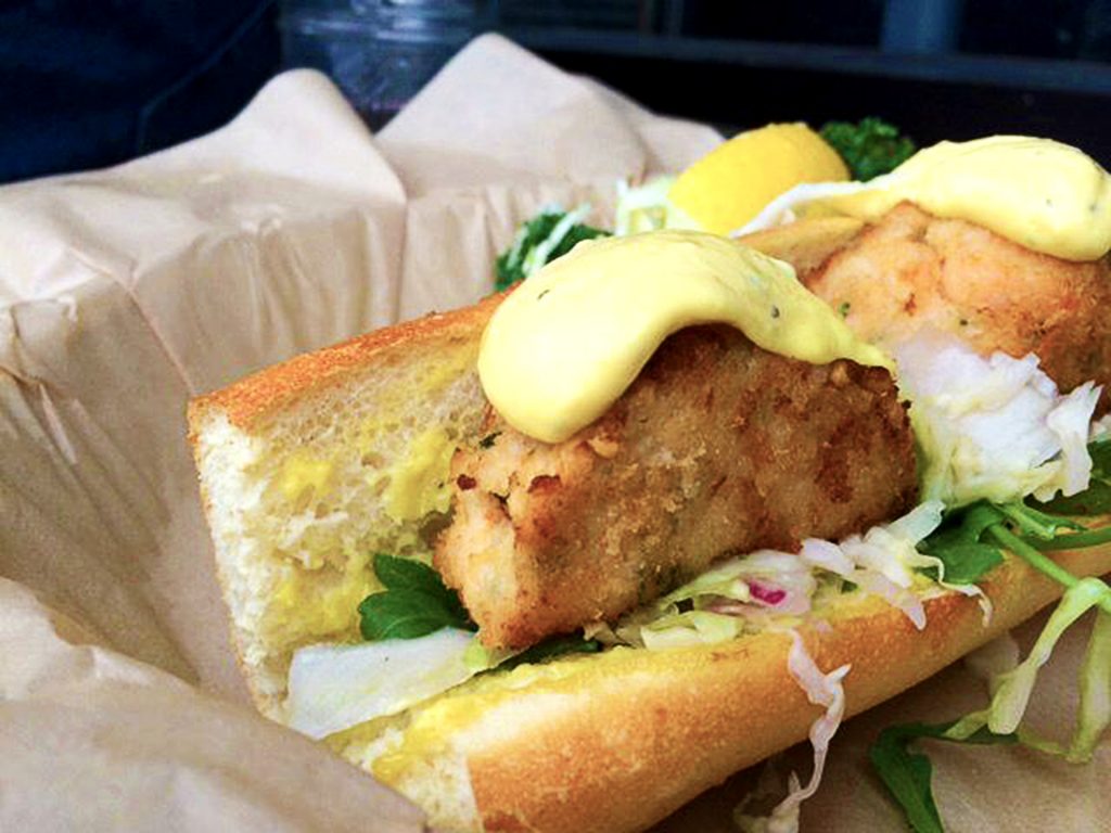 Crab and Shrimp Sandwich at The Fish Counter | tryhiddengems.com