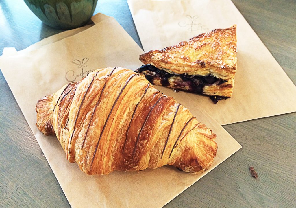 Chocolate Croissant at Cadeaux Bakery | tryhiddengems.com