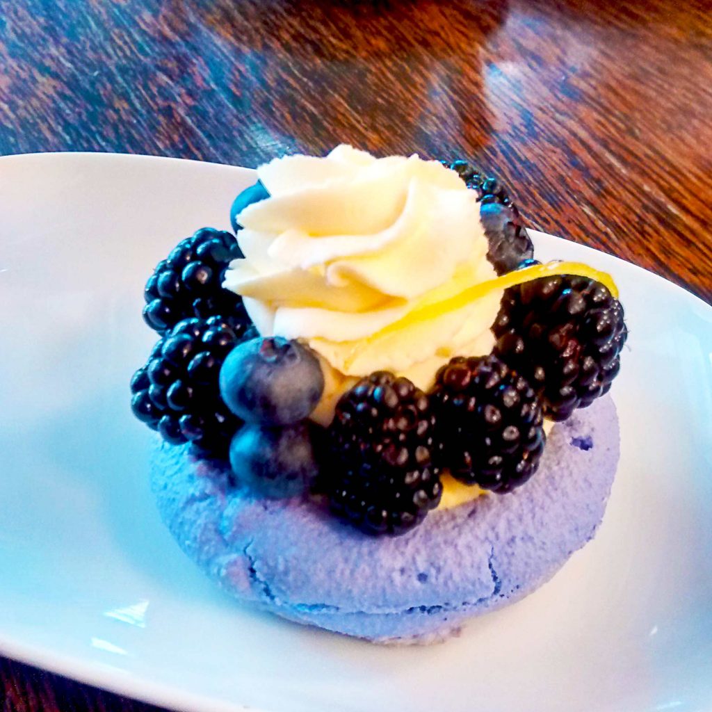 Blackberry Lemon Macaron Cake at Thierry | tryhiddengems.com 