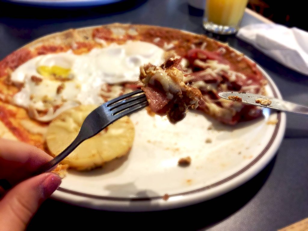 Pizza Pannekoek at Dutch Wooden Shoe Cafe | tryhiddengems.com