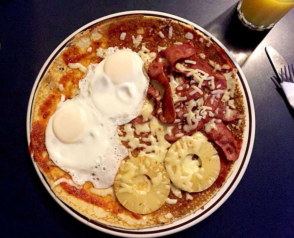 Pizza Pannekoek at Dutch Wooden Shoe Cafe | tryhiddengems.com