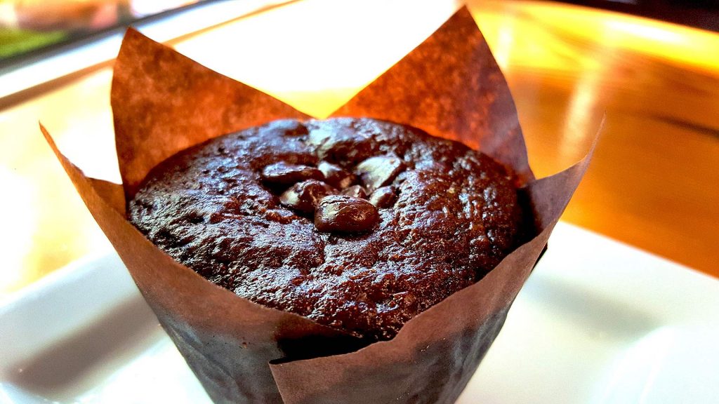 Chocolate Zuchini Muffin at Off The Tracks | tryhiddengems.com