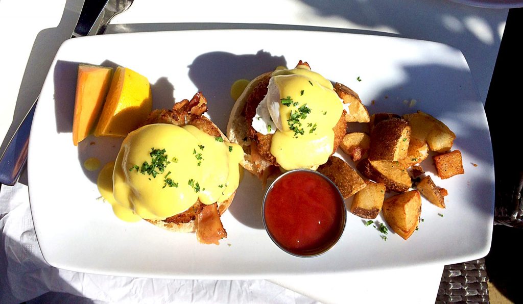 Crab Cake Benny at Kove Kitchen | tryhiddengems.com