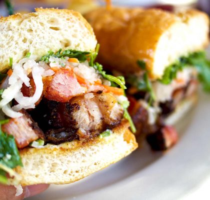 Pork Belly Sandwich at Red Wagon | tryhiddengems.com