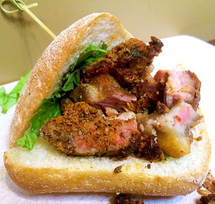 Roast Pork Belly Sandwich at The Meatery | tryhiddengems.com