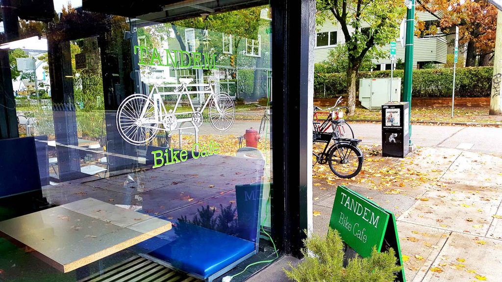 Tandem Bike Cafe - Bike Friendly Coffee Shop - Vancouver