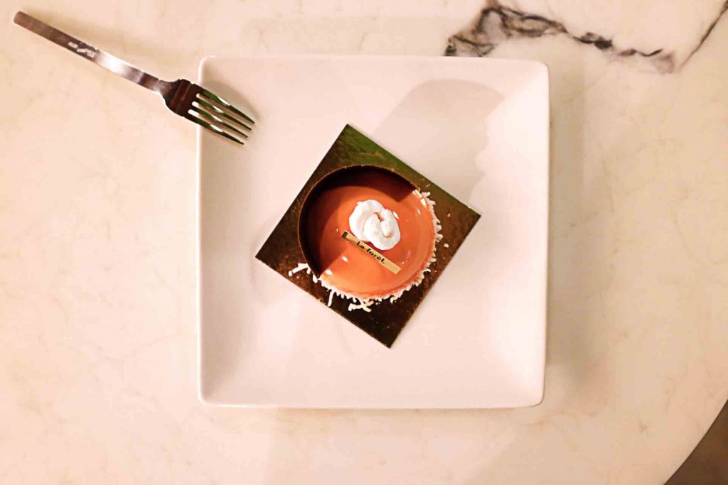 Chai tea Mousse Cake at La Foret | tryhiddengems.com