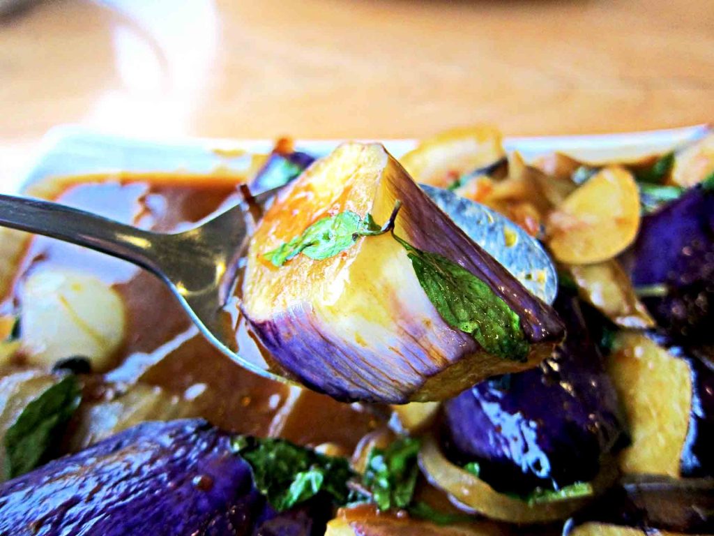 Basil Eggplant at Amay's House | tryhiddengems.com