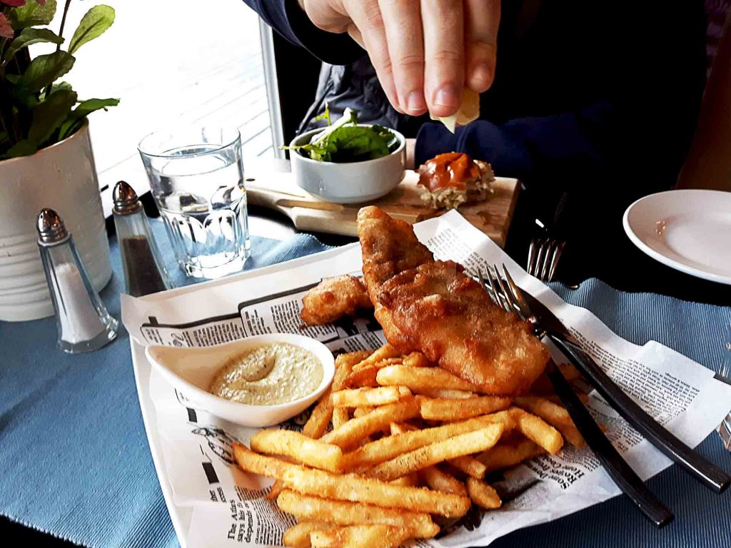 House Signature Fish and Chips at Bay Moorings Restaurant | Hidden Gems Vancouver